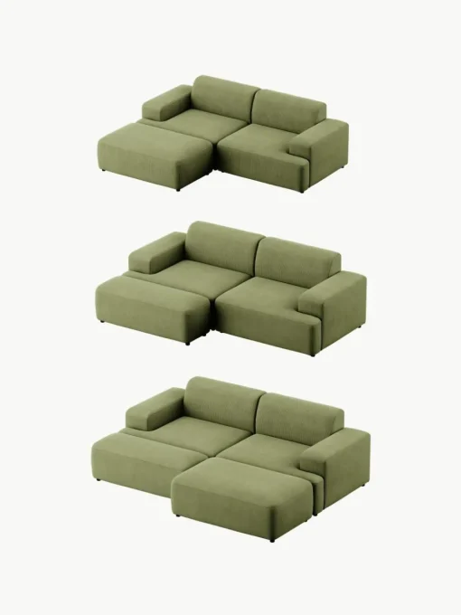 Corduroy bank Melva (3-zits)