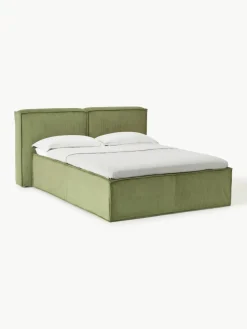 Corduroy boxspring bed Lennon