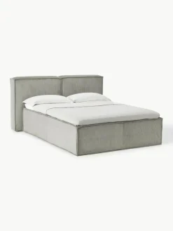 Corduroy boxspring bed Lennon