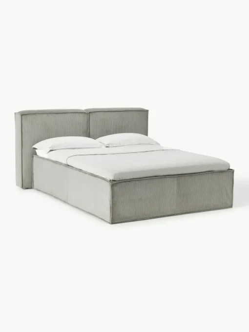 Corduroy boxspring bed Lennon