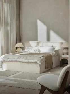 Corduroy boxspring bed Lennon