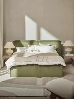 Corduroy boxspring bed Lennon