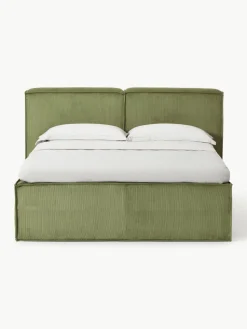 Corduroy boxspring bed Lennon