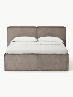 Corduroy boxspring bed Lennon