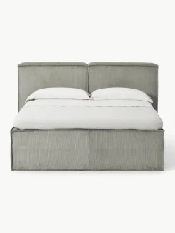 Corduroy boxspring bed Lennon
