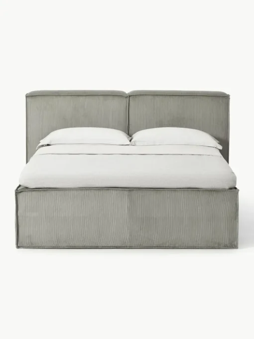 Corduroy boxspring bed Lennon