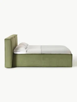 Corduroy boxspring bed Lennon