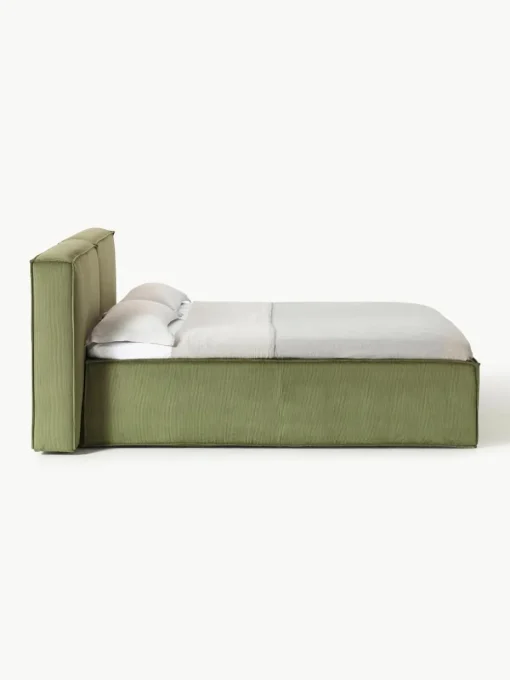 Corduroy boxspring bed Lennon