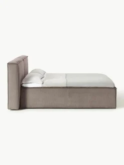 Corduroy boxspring bed Lennon