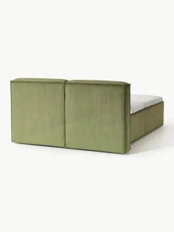 Corduroy boxspring bed Lennon