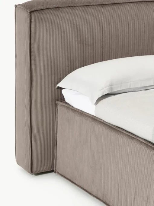 Corduroy boxspring bed Lennon
