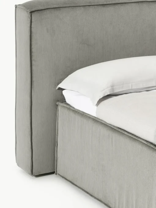 Corduroy boxspring bed Lennon