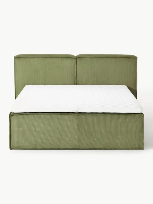 Corduroy boxspring bed Lennon