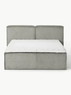 Corduroy boxspring bed Lennon
