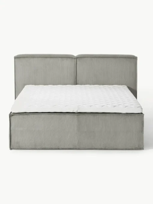 Corduroy boxspring bed Lennon