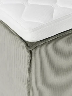 Corduroy boxspring bed Lennon