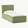 Corduroy eenpersoonsbed Dream met opbergruimte