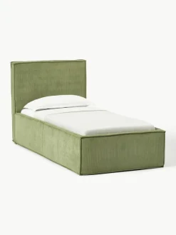 Corduroy eenpersoonsbed Dream met opbergruimte