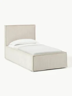 Corduroy eenpersoonsbed Dream met opbergruimte