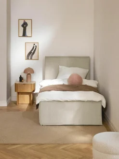 Corduroy eenpersoonsbed Dream met opbergruimte