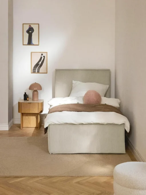 Corduroy eenpersoonsbed Dream met opbergruimte