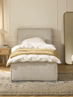 Corduroy eenpersoonsbed Dream met opbergruimte