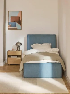 Corduroy eenpersoonsbed Dream met opbergruimte