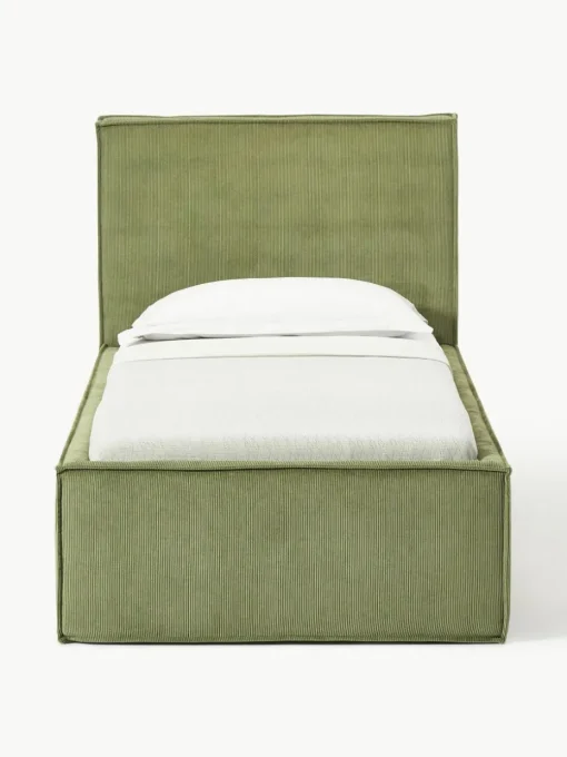 Corduroy eenpersoonsbed Dream met opbergruimte