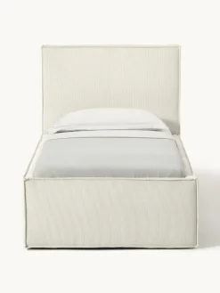 Corduroy eenpersoonsbed Dream met opbergruimte