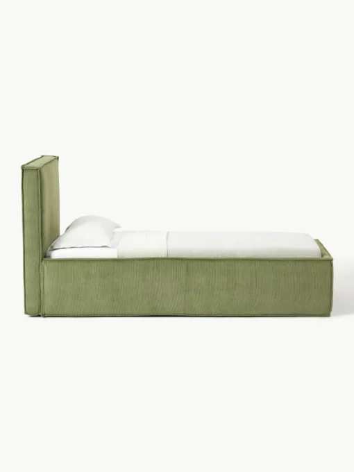 Corduroy eenpersoonsbed Dream met opbergruimte