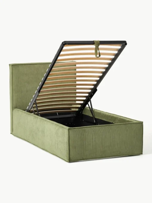 Corduroy eenpersoonsbed Dream met opbergruimte