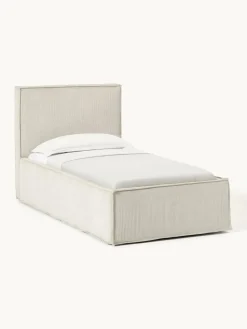 Corduroy gestoffeerd bed Dream met opbergruimte