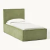 Corduroy gestoffeerd bed Dream met opbergruimte