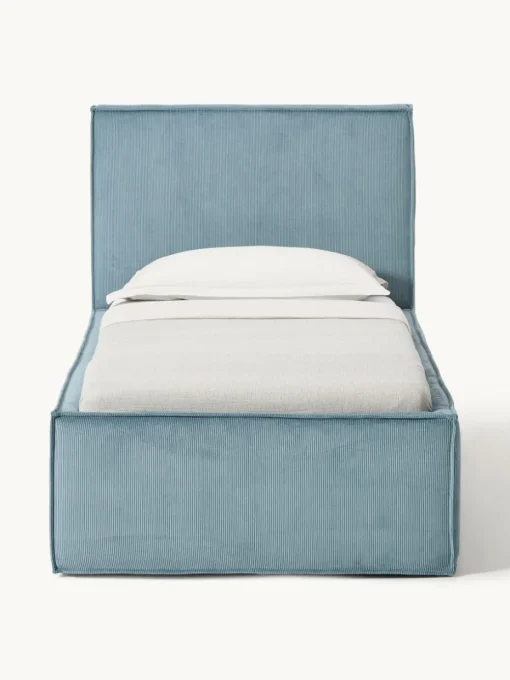 Corduroy gestoffeerd bed Dream met opbergruimte
