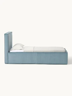 Corduroy gestoffeerd bed Dream met opbergruimte