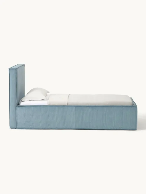 Corduroy gestoffeerd bed Dream met opbergruimte