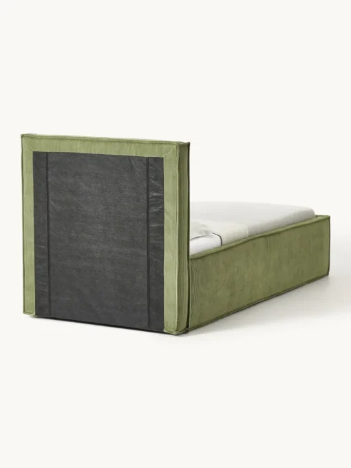 Corduroy gestoffeerd bed Dream met opbergruimte