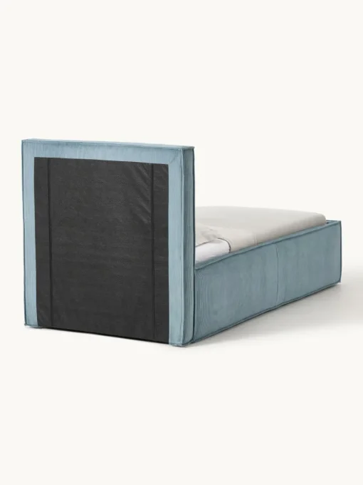 Corduroy gestoffeerd bed Dream met opbergruimte