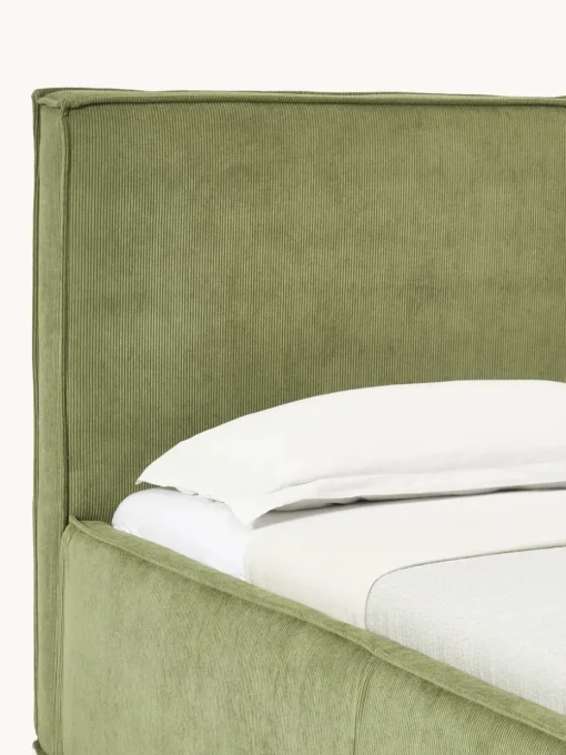 Corduroy gestoffeerd bed Dream met opbergruimte