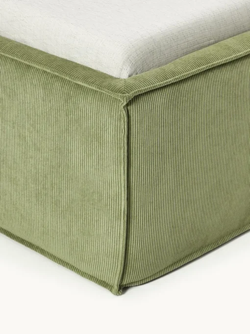Corduroy gestoffeerd bed Dream met opbergruimte