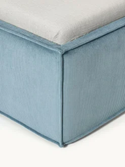 Corduroy gestoffeerd bed Dream met opbergruimte