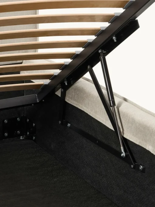 Corduroy gestoffeerd bed Dream met opbergruimte