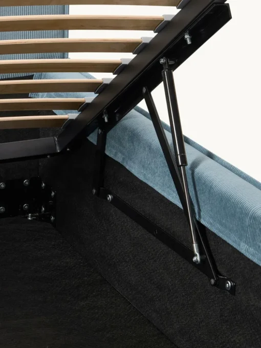 Corduroy gestoffeerd bed Dream met opbergruimte