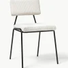 Corduroy gestoffeerde stoelen Mats, 2 stuks
