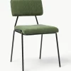 Corduroy gestoffeerde stoelen Mats, 2 stuks