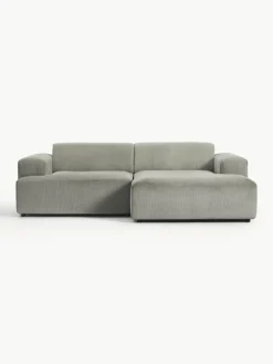 Corduroy hoekbank Melva (3-zits)