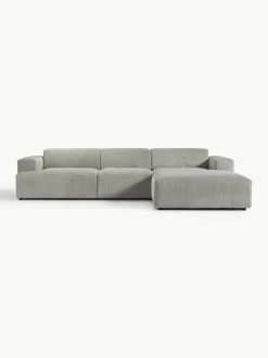 Corduroy hoekbank Melva (4-zits)