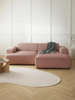 Corduroy hoekbank Melva (3-zits)