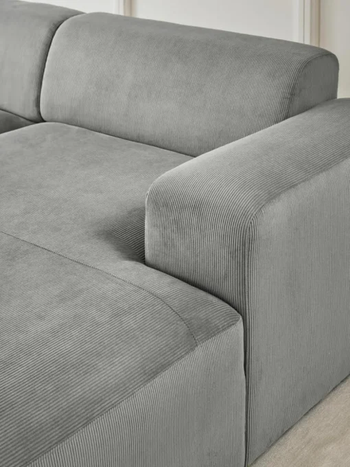 Corduroy hoekbank Melva (4-zits)