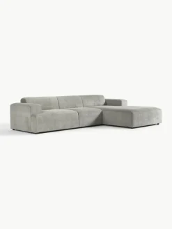 Corduroy hoekbank Melva (4-zits)